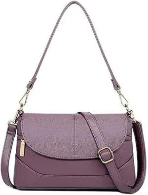 Wild Womens Handbag Vintage Genuine Classic Leather Crossbody College Leisure Shoulder Bags(D)