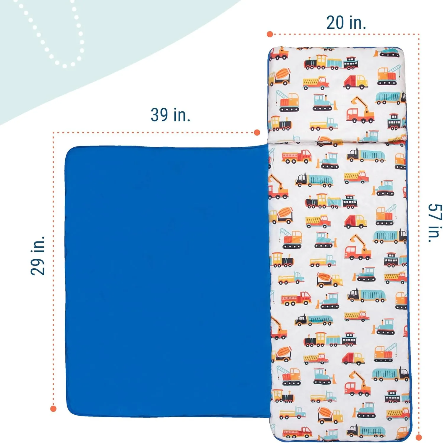 Wildkin Kids Plush Nap Mat – Soft, Cozy, Convenient for Daycare & Preschool