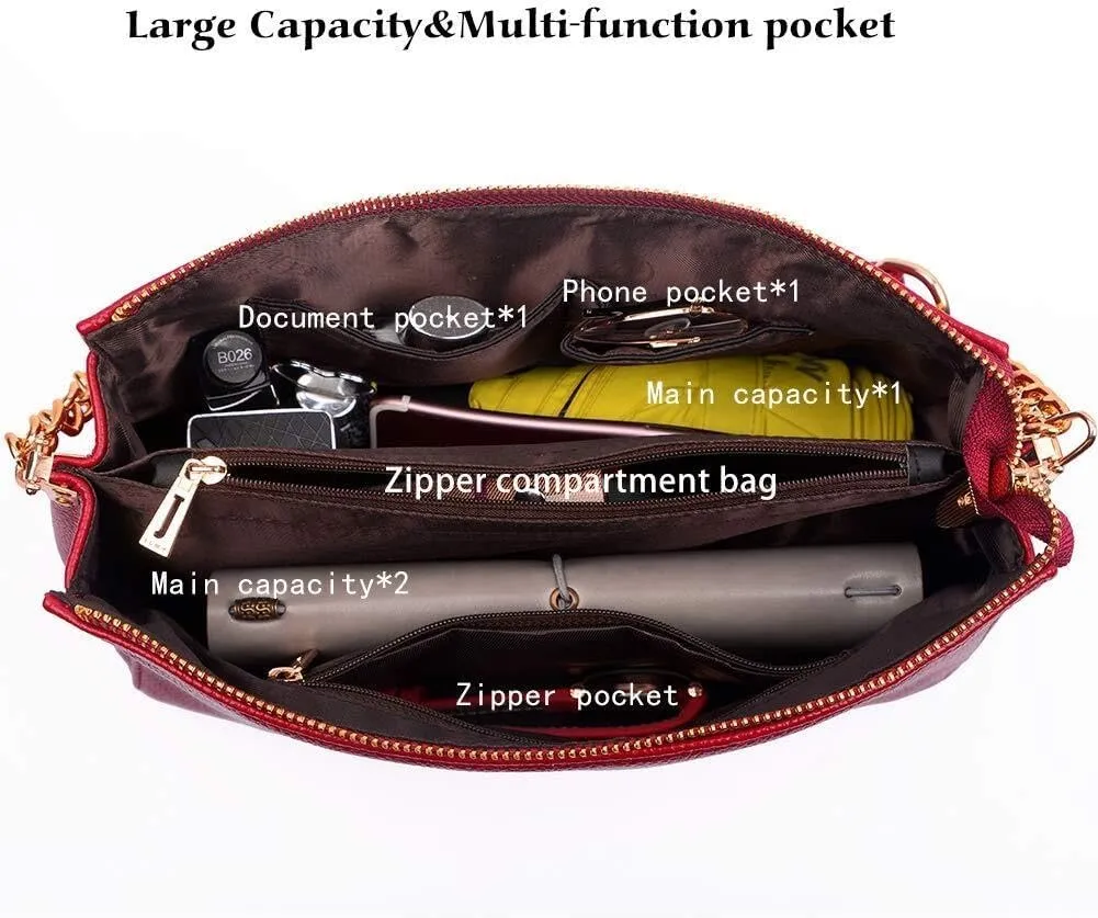 Women Clacssic Tote Bag Fashion Handbag And Purses PU leather Shoulder Bag Top Handle Satchel