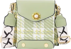 Women Crossbody Bags Fashion Vintage Shoulder Bags Classic Leather Handbag Cell Phone Crossbody Purses