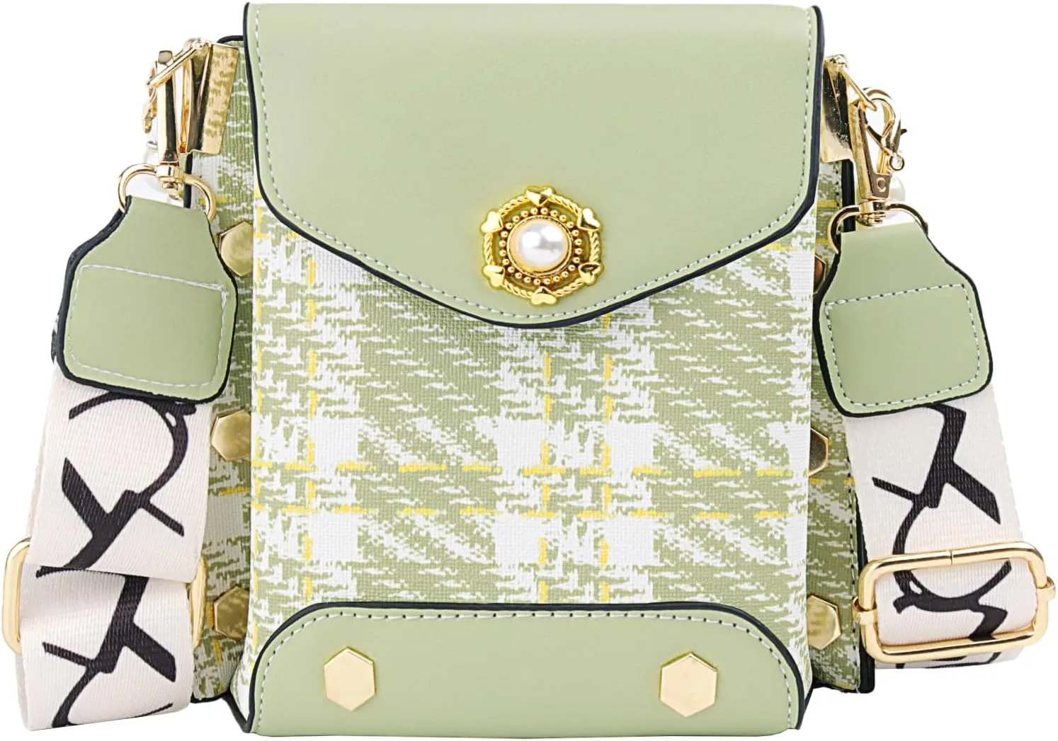 Women Crossbody Bags Fashion Vintage Shoulder Bags Classic Leather Handbag Cell Phone Crossbody Purses