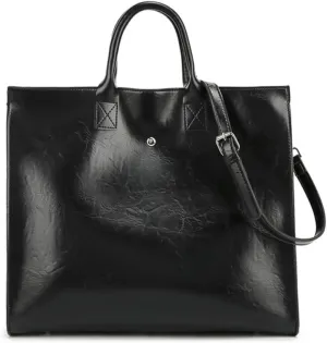 Women Large Capacity Tote Bags Vintage Genuine Leather Purses Handbags Ladies Commuter Bag Crossbody Bag