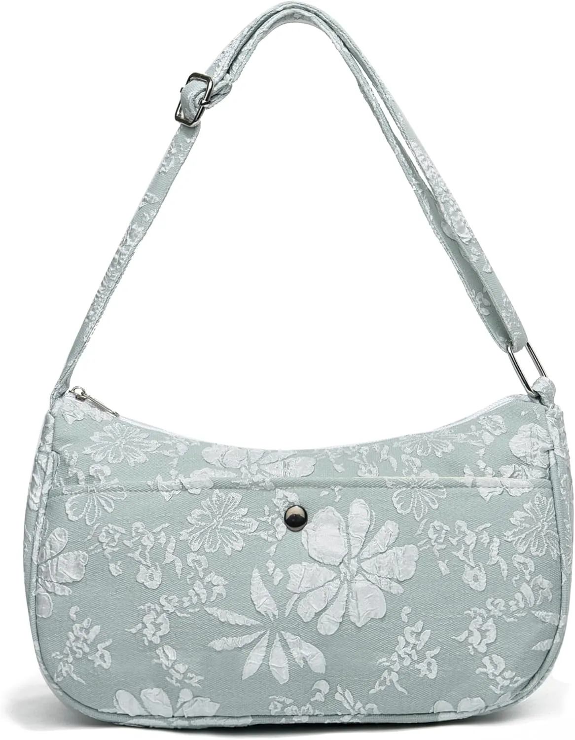 Women Shoulder Handbags Trendy Small Crossbody Bags Prints Hobo Bags with Zipper Crescent Purse For Ladies