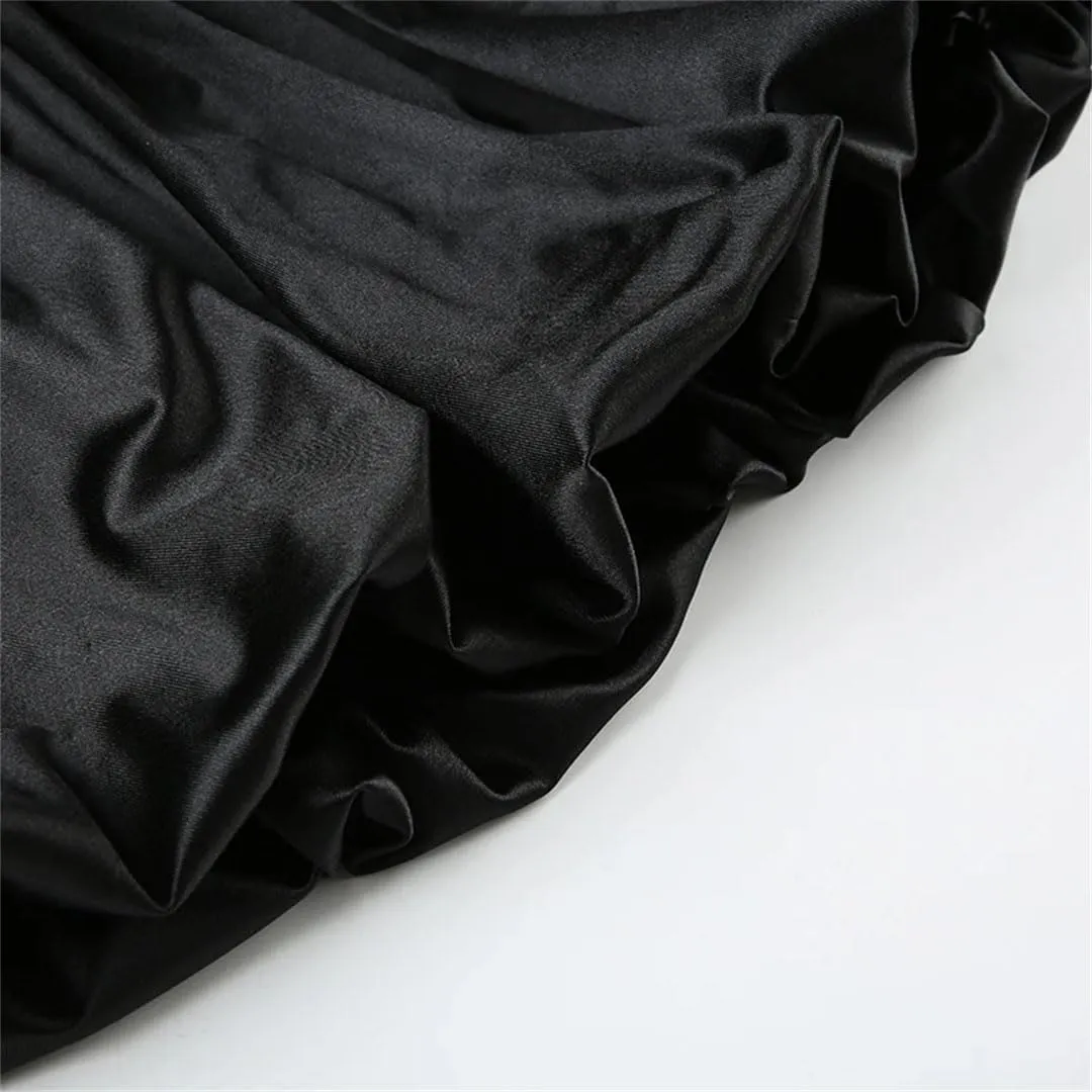 Women Slim Lace Trim Camis Dress Sexy Solid Deep Neck Sleeveless Super Mini Dresses