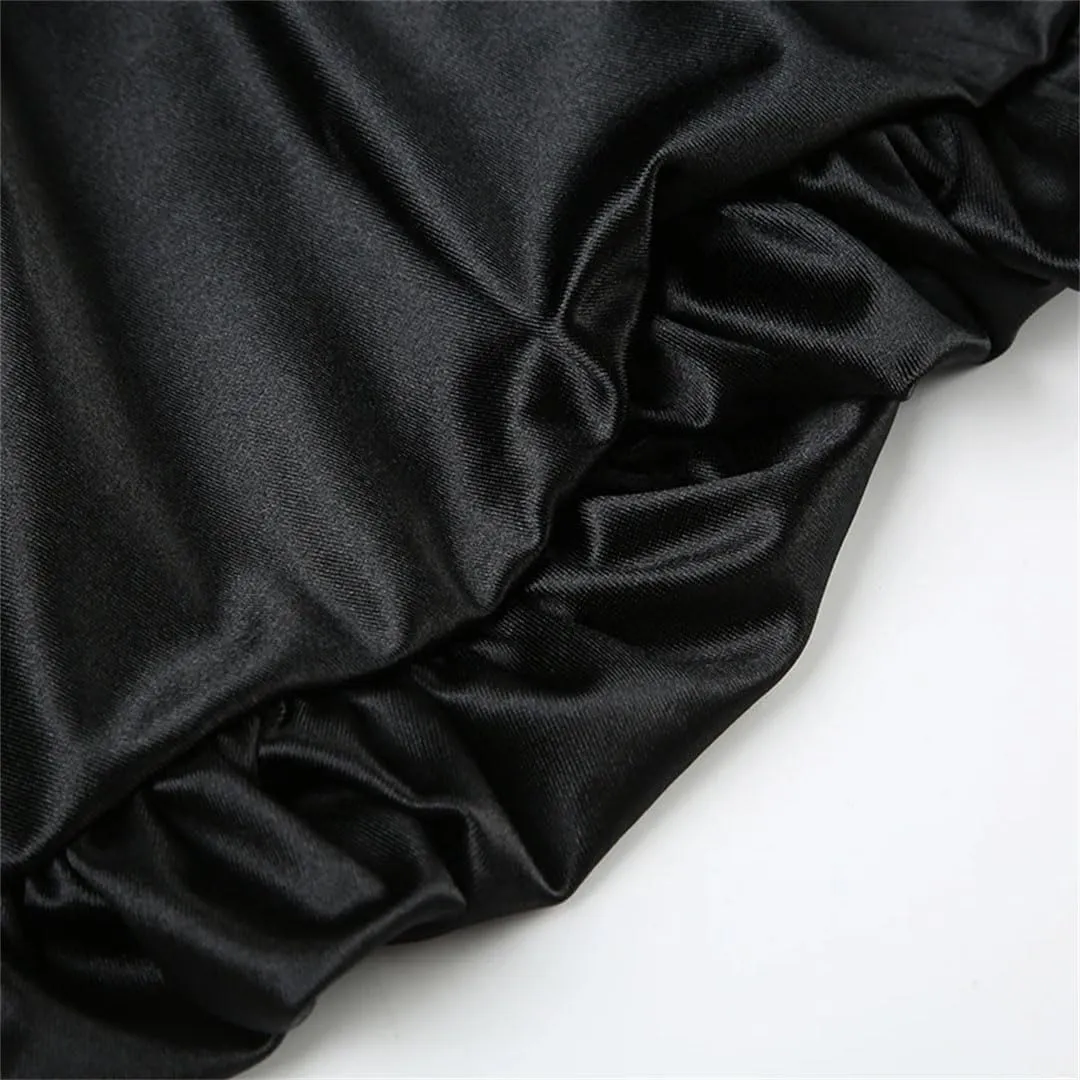 Women Slim Lace Trim Camis Dress Sexy Solid Deep Neck Sleeveless Super Mini Dresses