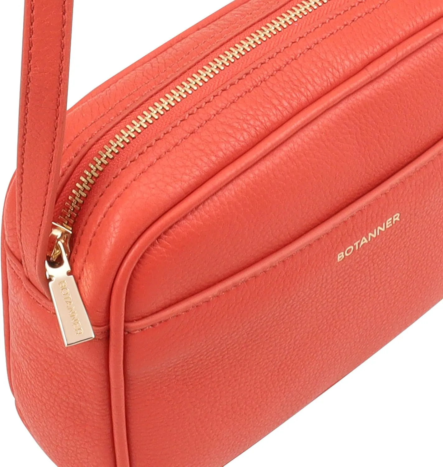 Women's Elegant Genuine Leather Crossbody Bag - Versatile Design, Adjustable Strap, Top Zip Closer, Light & Chic