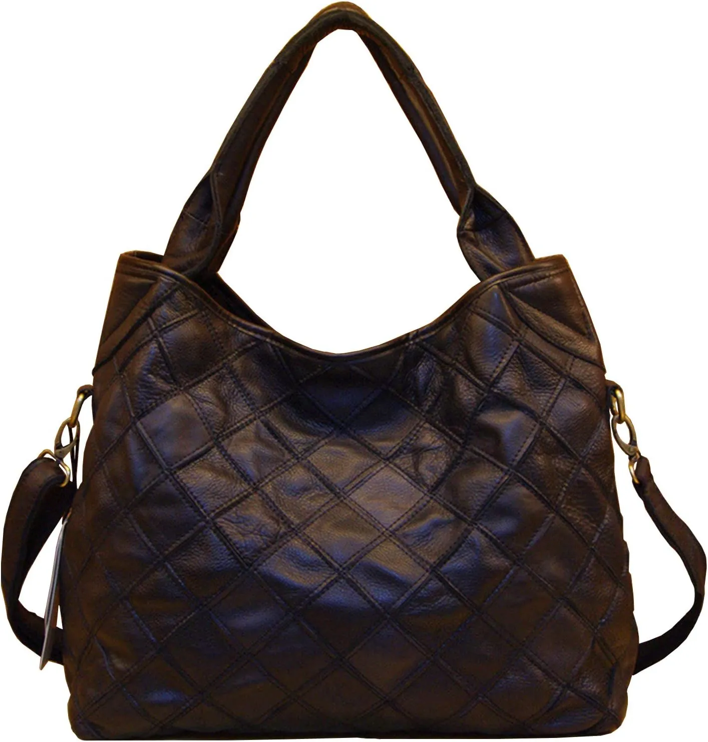 Women's Multicolor Tote Handbag Genuine Leather Design Hobo Shoulder Bag Purses