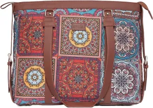 Women's Office Shoulder Bag, Mandala Multicolor