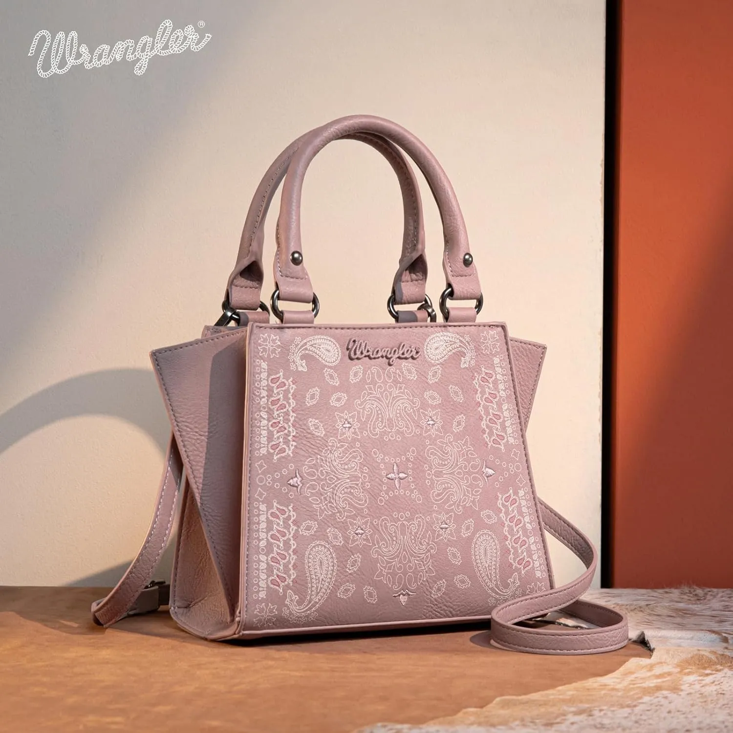 Wrangler Purses for Women, Cute Tote Bags Western Designer Top-handle Handbags