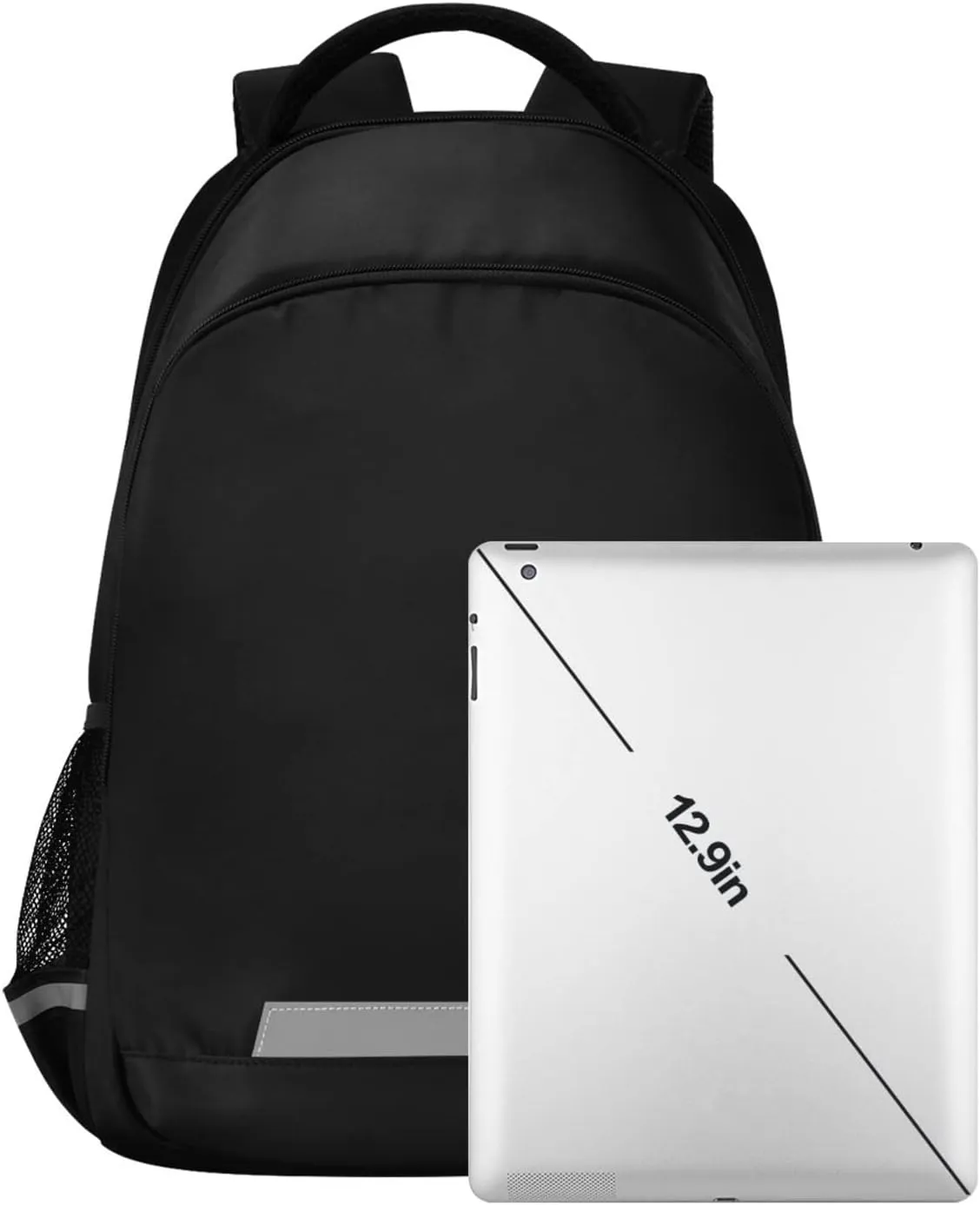 xigua Black White Doodle Dogs Print Travel Backpack for School Water Resistant Bookbag