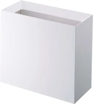 YAMAZAKI Home Tower Trash Can - Modern Garbage Waste Basket with Handle for Kitchen Bedroom Bathroom Office - Wide - Abs Plastic - 4 Gallons, 15 Liters