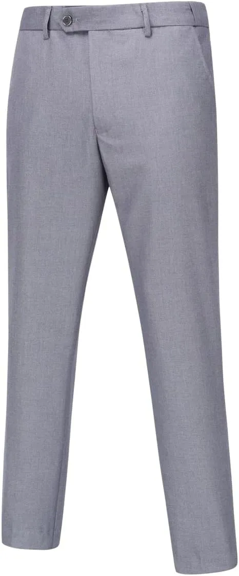 YFFUSHI Men's 3 Piece Suit Set Slim Fit One Button Solid Jacket Vest Pants with Suit Bags