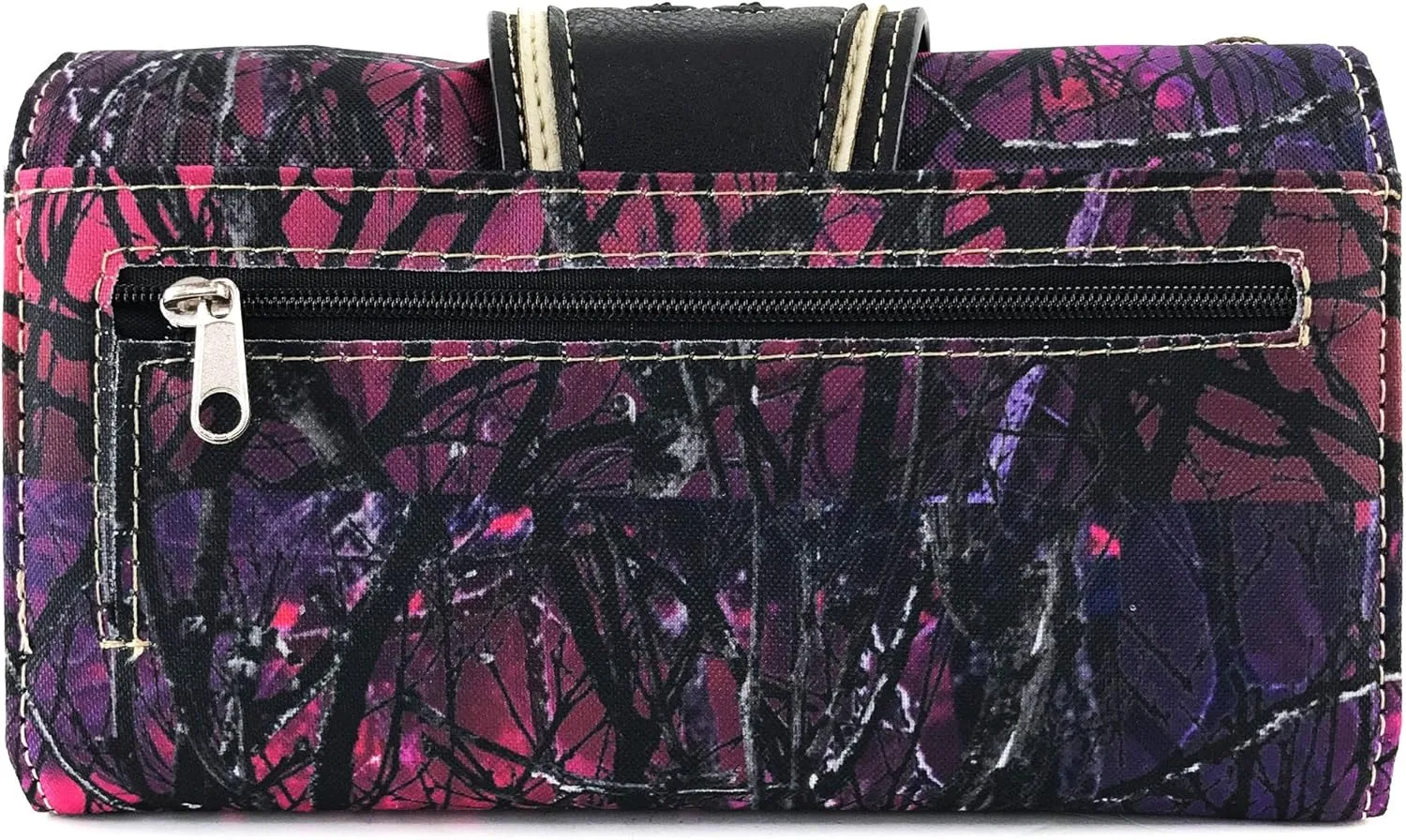 Zelris Camouflage Shine Glow Buckle Women Conceal Carry Handbag with Wallet Set