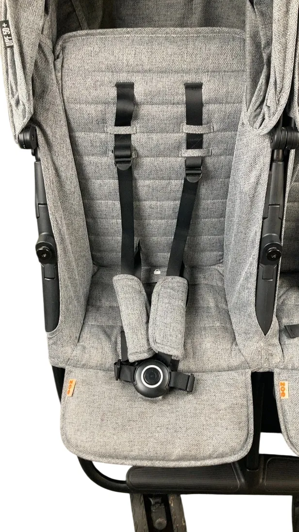 Zoe Twin V1 Double Stroller, Luxe Grey
