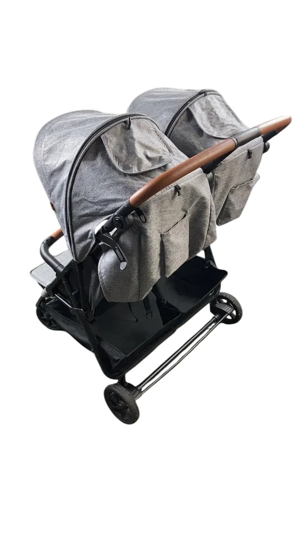 Zoe Twin V1 Double Stroller, Luxe Grey