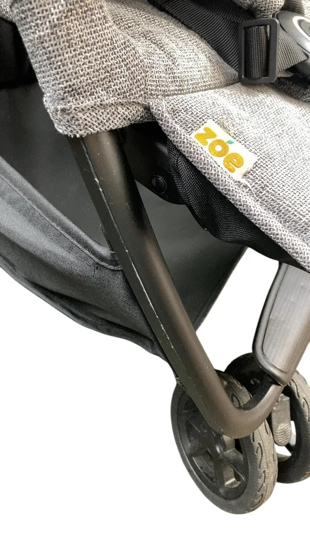 Zoe Twin V1 Double Stroller, Luxe Grey