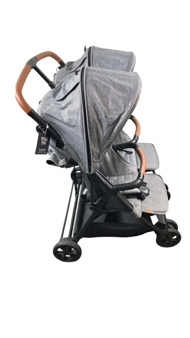Zoe Twin V1 Double Stroller, Luxe Grey